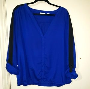 New York & Company Royal Blue Blouse